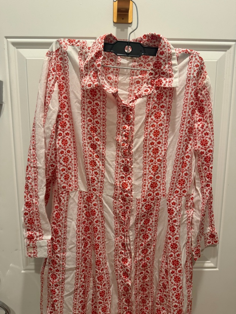 Julia Amory Shirt Dress - Currant Stripes - Picture 4 of 5